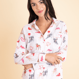 Rönner Loyal Luck PJ's Set | Long Sleeve | White - Rönner - Equiluxe Tack