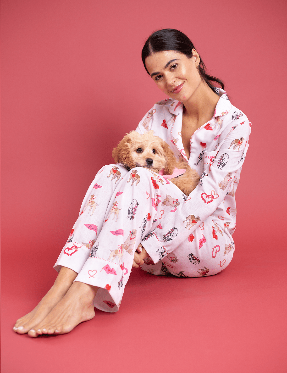 Rönner Loyal Luck PJ's Set | Long Sleeve | White - Rönner - Equiluxe Tack