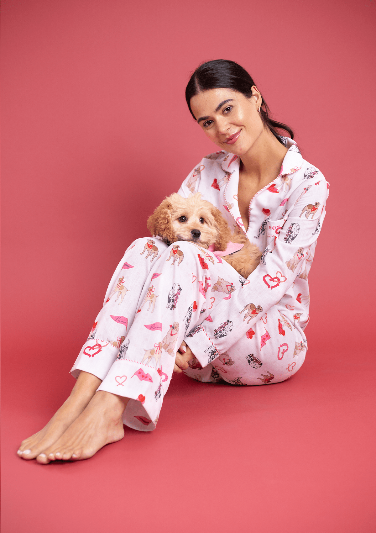 Rönner Loyal Luck PJ's Set | Long Sleeve | White - Rönner - Equiluxe Tack