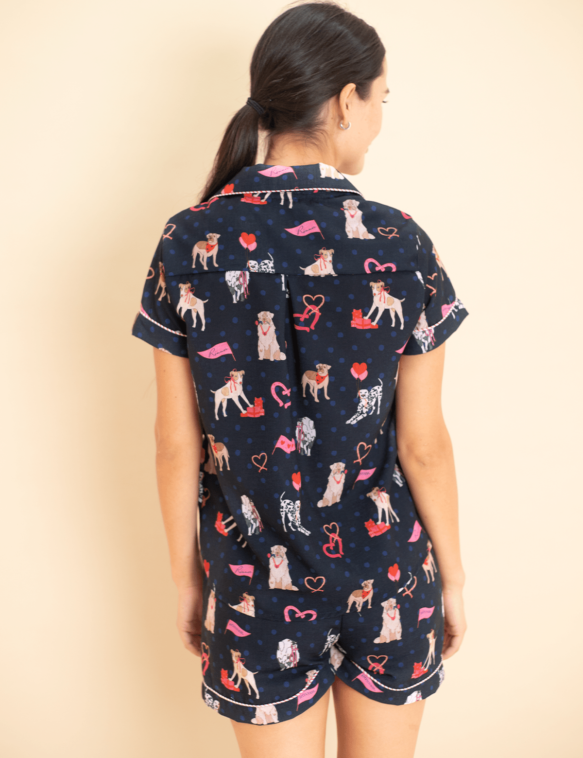 Rönner Loyal Luck PJ's Set | Short Sleeve | Midnight Blue - Rönner - Equiluxe Tack