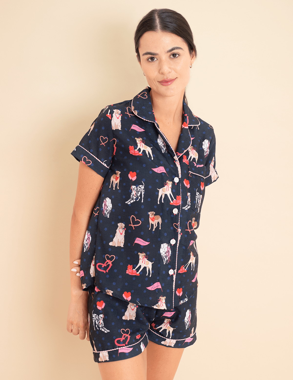 Rönner Loyal Luck PJ's Set | Short Sleeve | Midnight Blue - Rönner - Equiluxe Tack