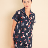 Rönner Loyal Luck PJ's Set | Short Sleeve | Midnight Blue - Rönner - Equiluxe Tack