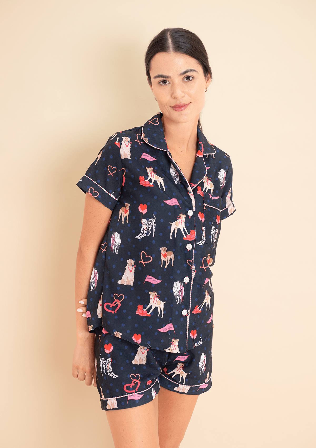 Rönner Loyal Luck PJ's Set | Short Sleeve | Midnight Blue - Rönner - Equiluxe Tack