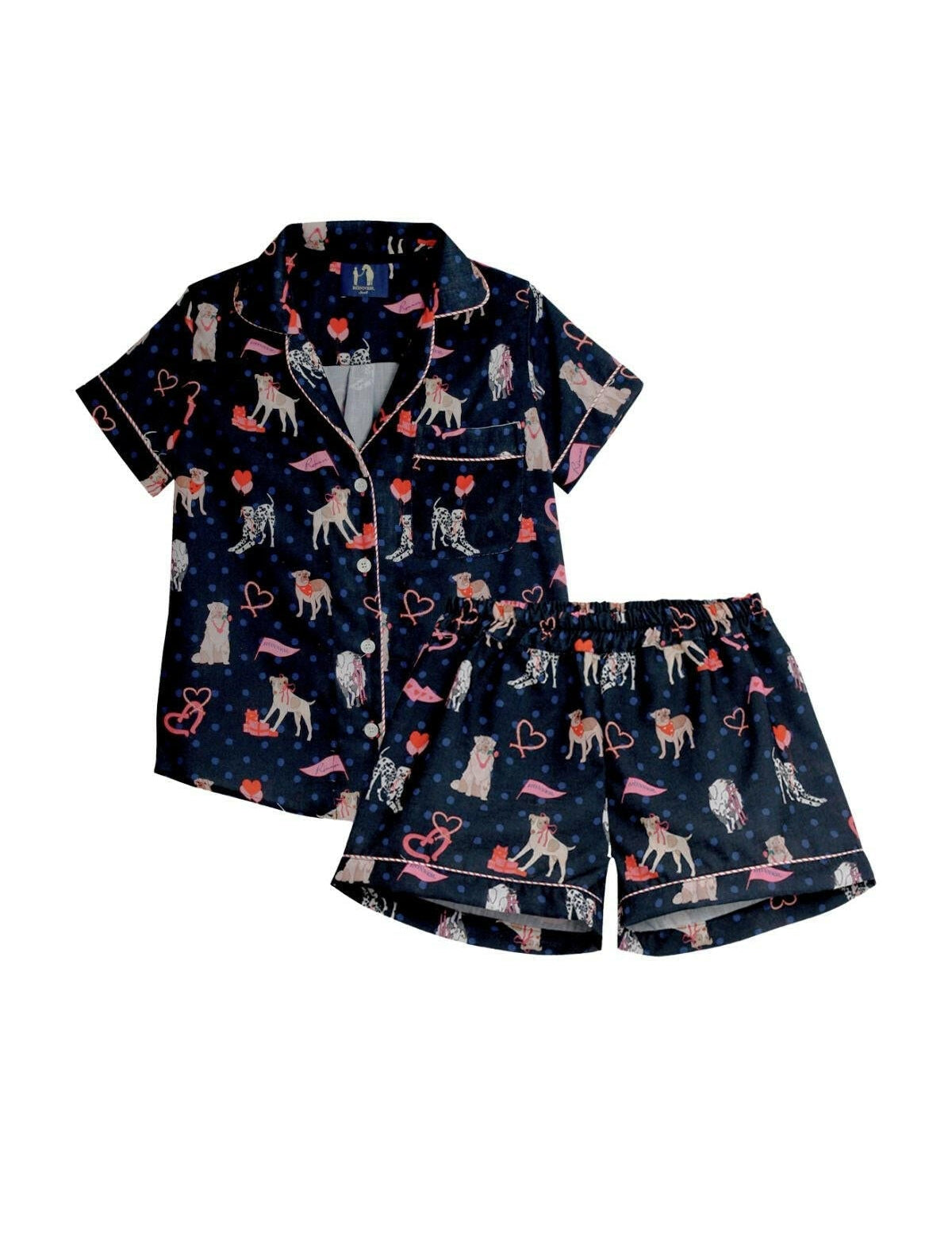 Rönner Loyal Luck PJ's Set | Short Sleeve | Midnight Blue - Rönner - Equiluxe Tack