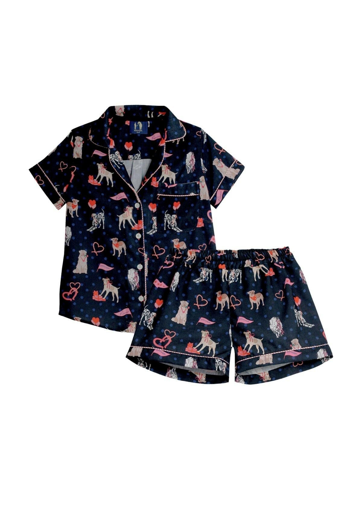 Rönner Loyal Luck PJ's Set | Short Sleeve | Midnight Blue - Rönner - Equiluxe Tack