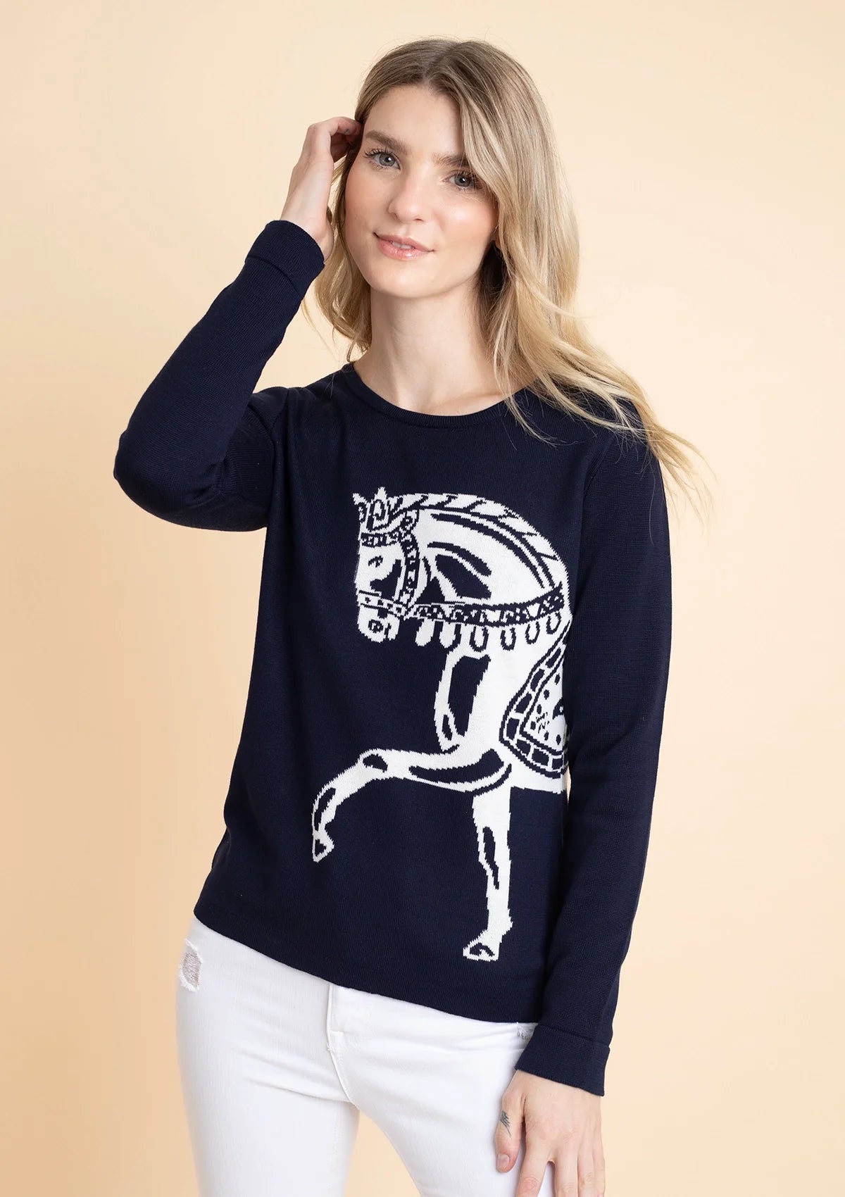 Rönner Martina Sweater | Navy - Rönner - Equiluxe Tack