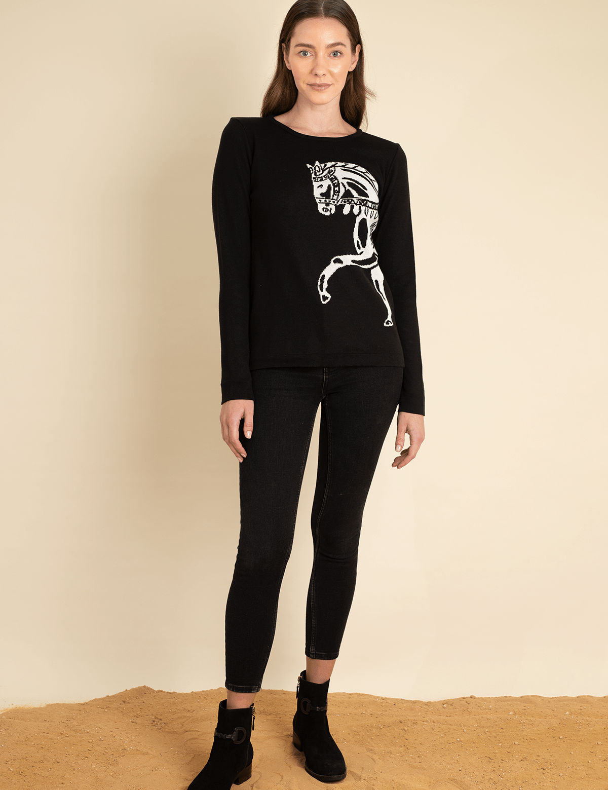 Rönner Martina Sweater | Noir - Rönner - Equiluxe Tack