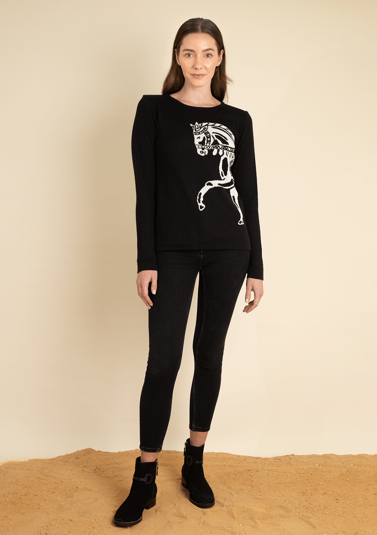 Rönner Martina Sweater | Noir - Rönner - Equiluxe Tack