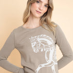 Rönner Martina Sweater | Taupe - Rönner - Equiluxe Tack