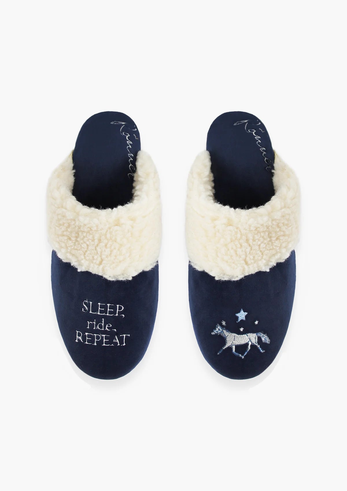 Rönner Midnight Horse Slippers | Navy - Rönner - Equiluxe Tack