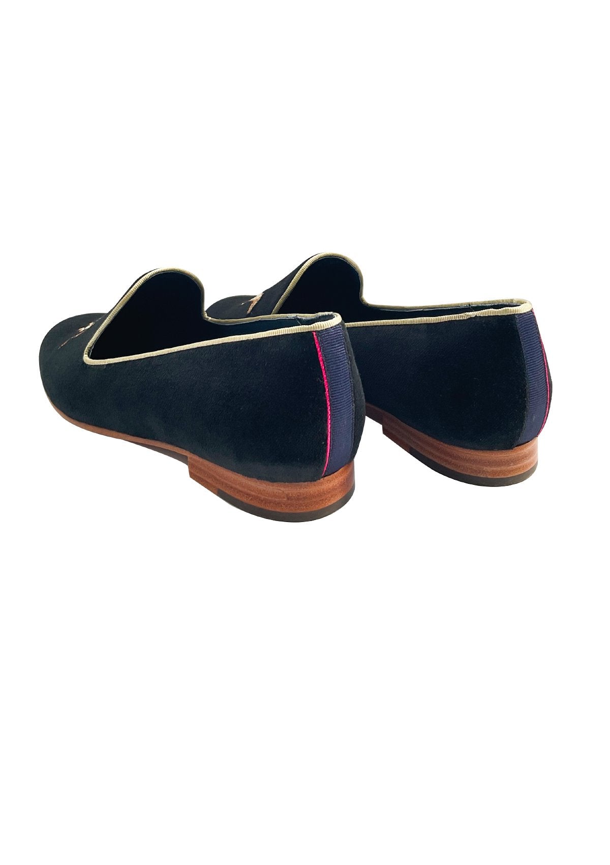 Rönner Mimosa Velvet Slippers | Green Jockey - Rönner - Equiluxe Tack