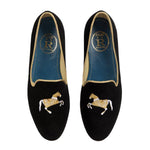 Rönner Mimosas Slippers Carrousel | Black & Gold - Rönner - Equiluxe Tack