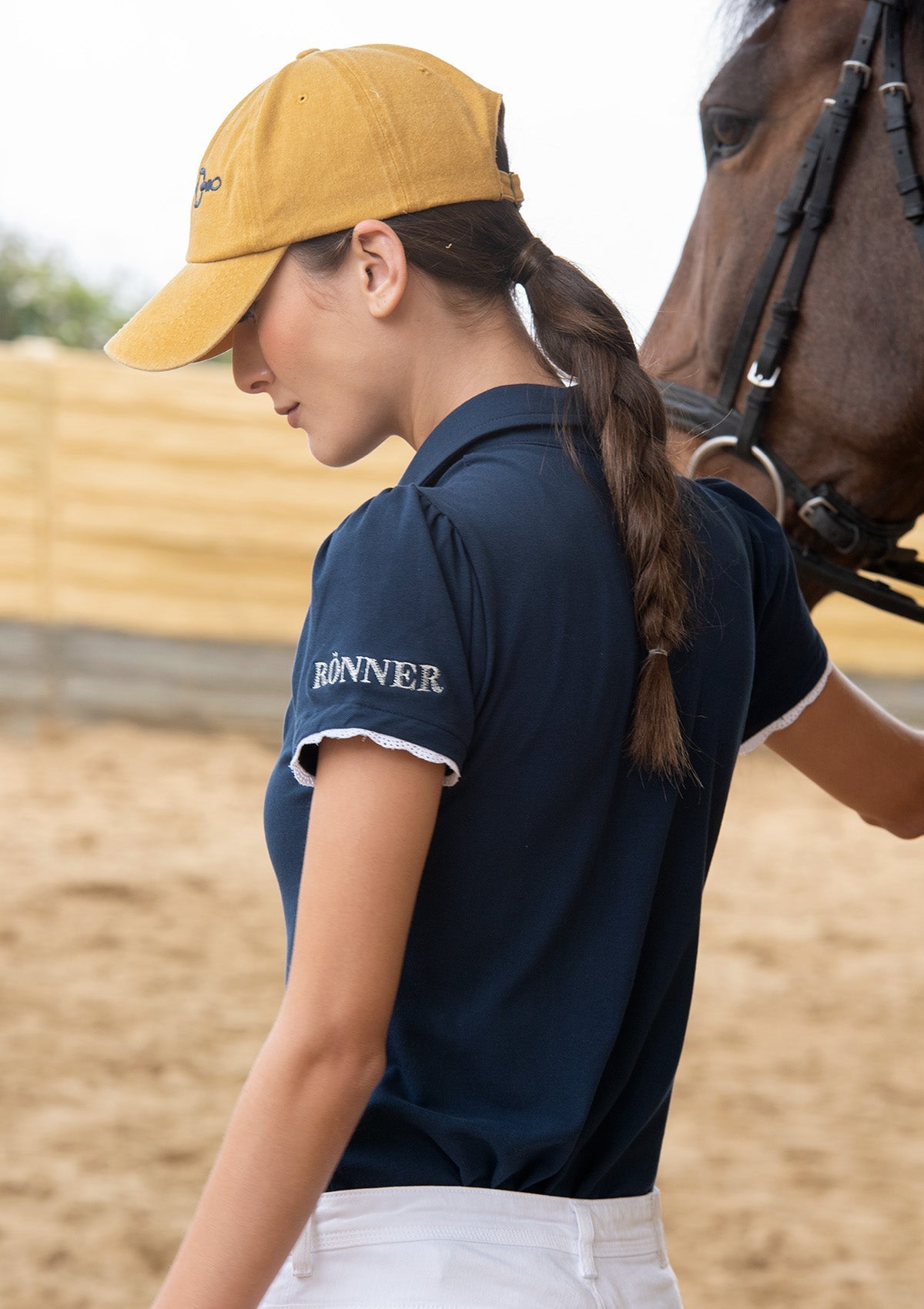 Rönner Nova Cotton Polo - Shirt Short Sleeve | Navy - Rönner - Equiluxe Tack