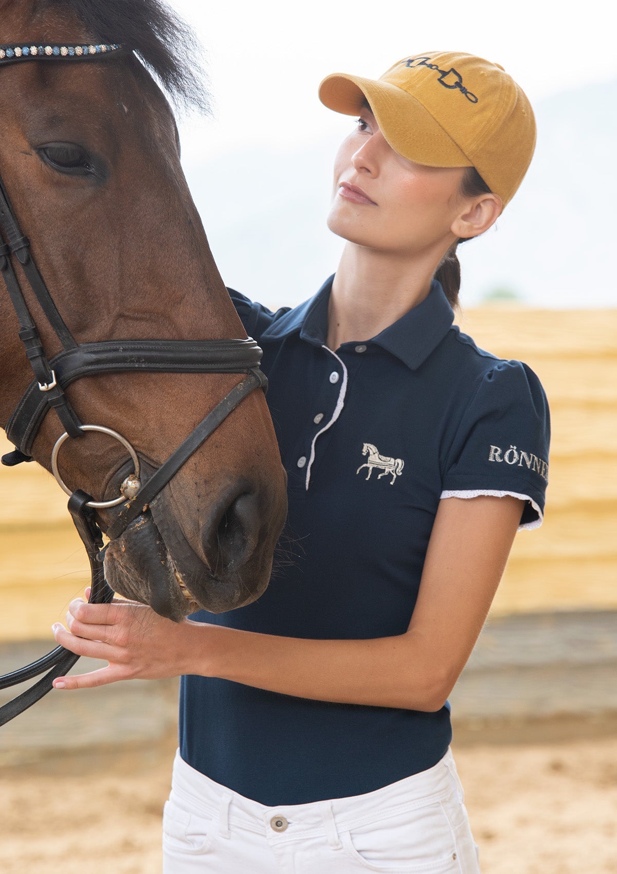 Rönner Nova Cotton Polo - Shirt Short Sleeve | Navy - Rönner - Equiluxe Tack