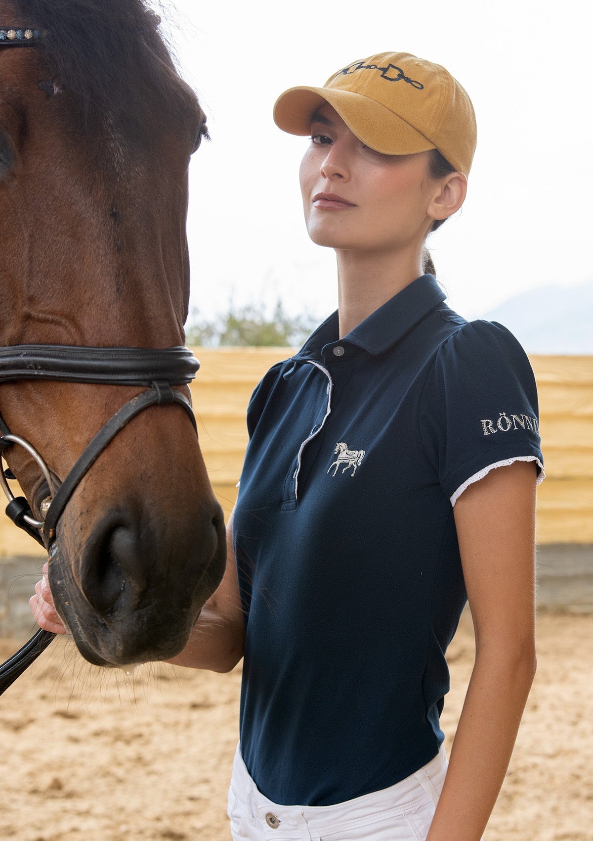 Rönner Nova Cotton Polo - Shirt Short Sleeve | Navy - Rönner - Equiluxe Tack