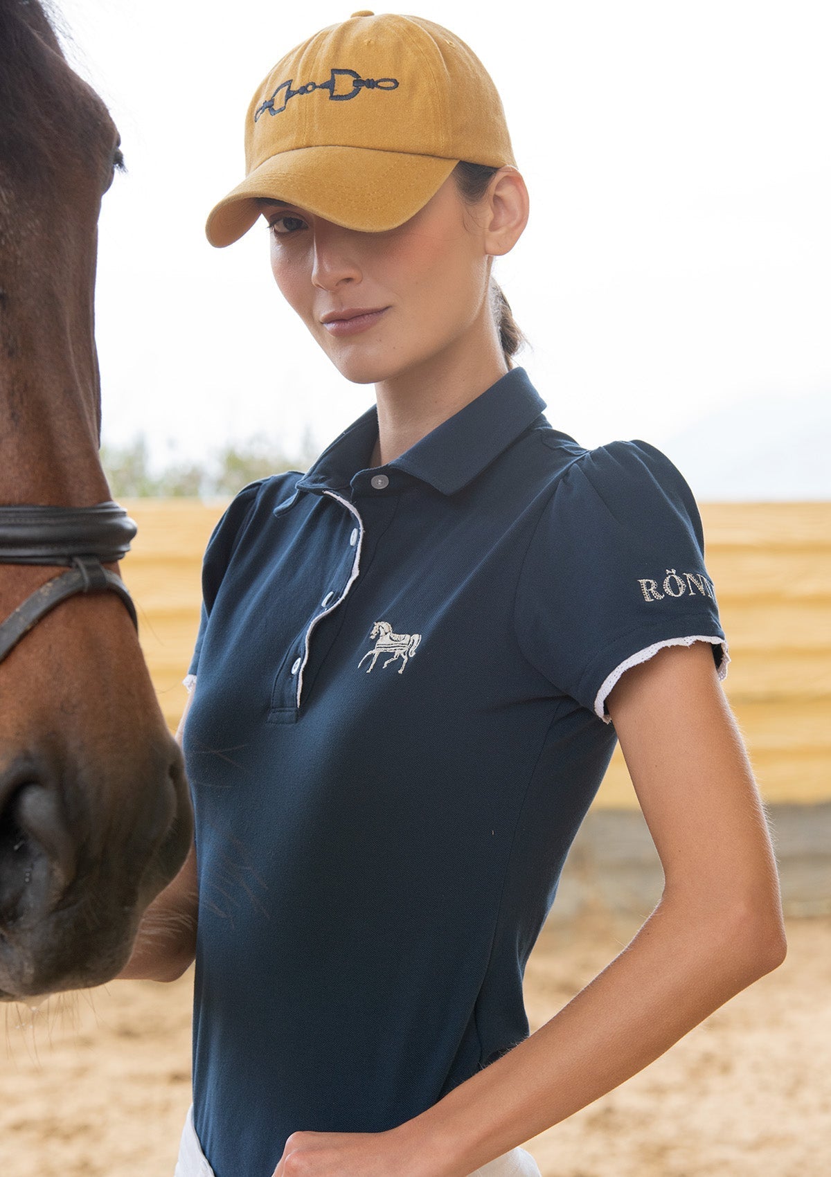 Rönner Nova Cotton Polo - Shirt Short Sleeve | Navy - Rönner - Equiluxe Tack