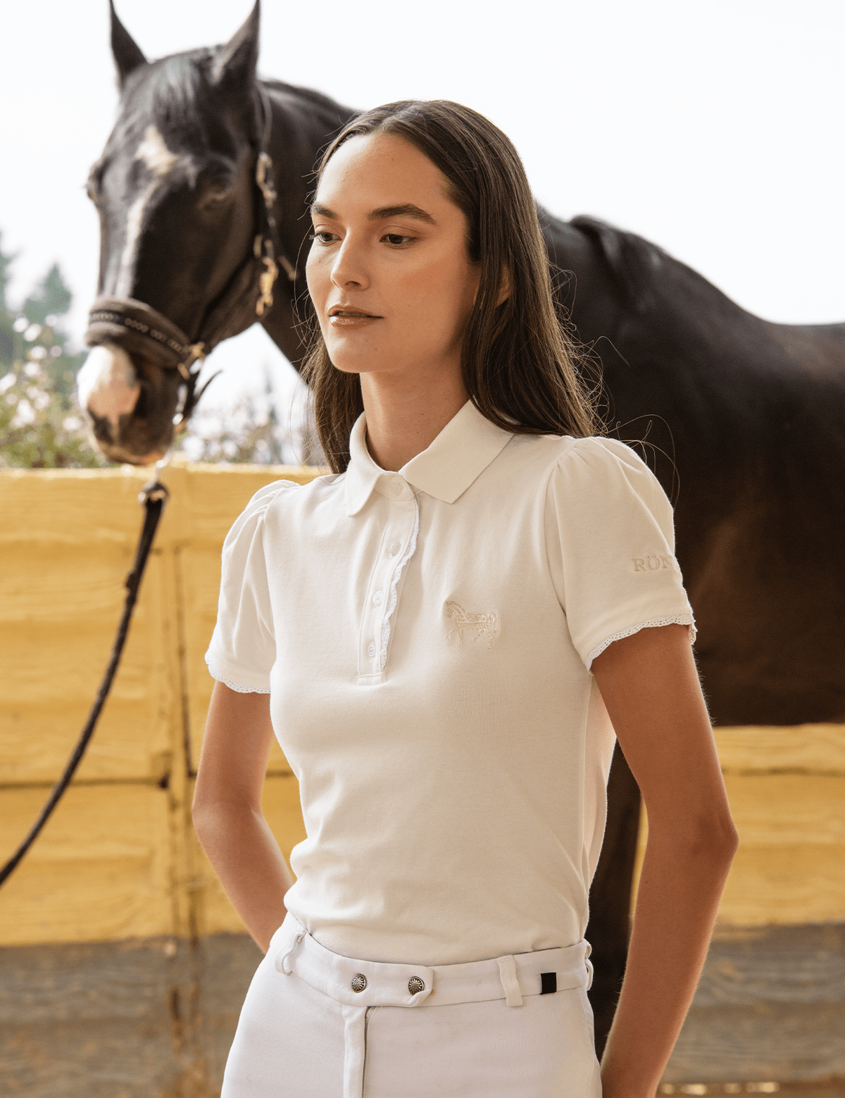 Ronner Nova Cotton Polo - Shirt Short Sleeve | White - Rönner - Equiluxe Tack