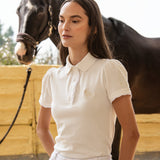 Rönner Nova Cotton Polo - Shirt Short Sleeve | White - Rönner - Equiluxe Tack