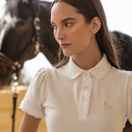 Rönner Nova Cotton Polo - Shirt Short Sleeve | White - Rönner - Equiluxe Tack