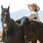 Ronner Plume Quarter - Zip | Long Sleeve | Steed Print | Nude - Rönner - Equiluxe Tack