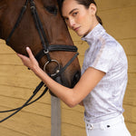 Rönner Plume Quarter - Zip | Short Sleeve | Steed Print | Nude - Rönner - Equiluxe Tack