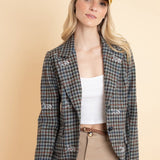 Rönner Scarlet Blazer | Embroidered Italian Wool | Limited Edition | Grey - Rönner - Equiluxe Tack
