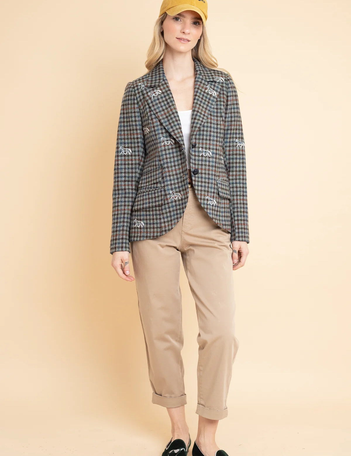 Rönner Scarlet Blazer | Embroidered Italian Wool | Limited Edition | Grey - Rönner - Equiluxe Tack
