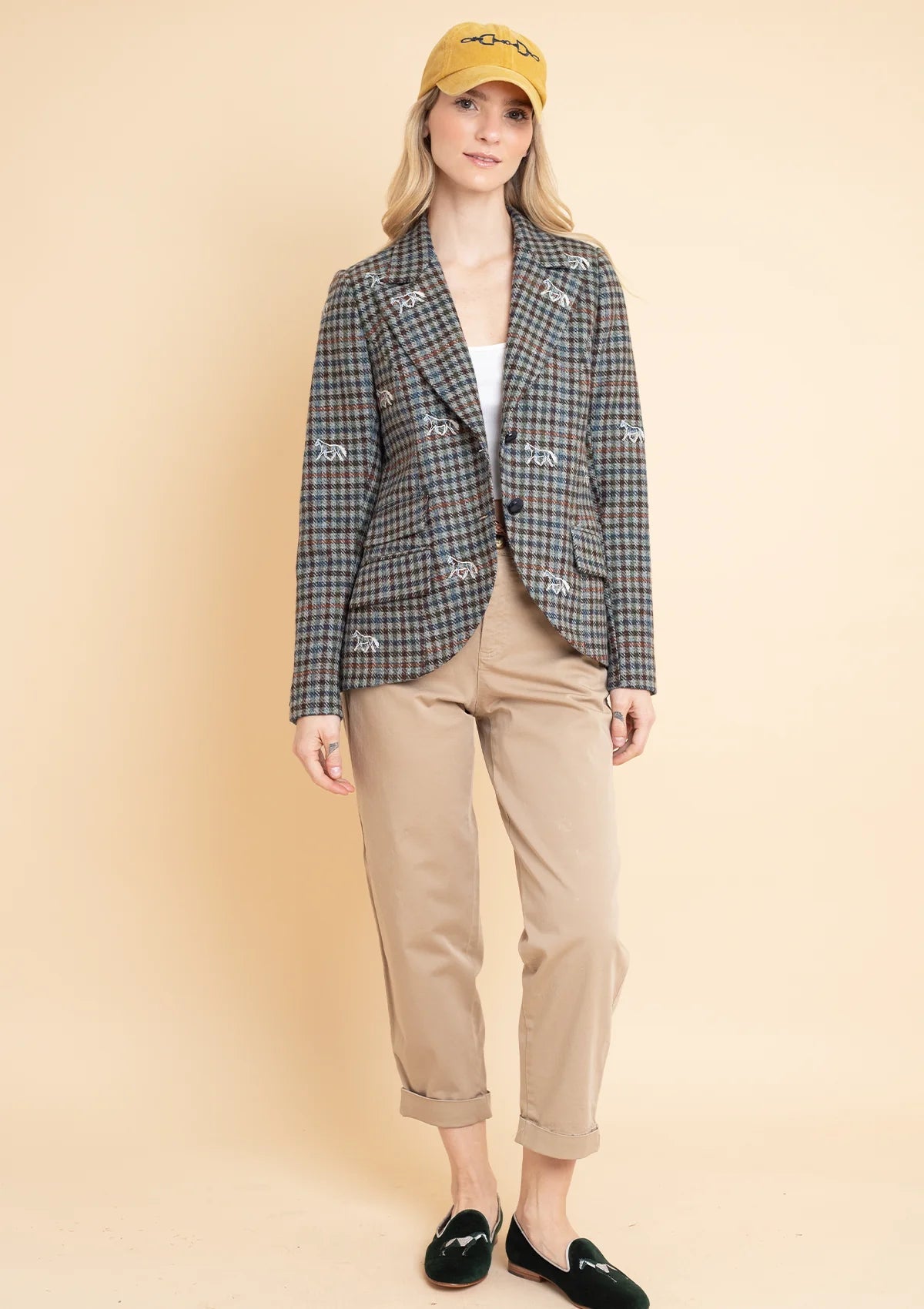 Rönner Scarlet Blazer | Embroidered Italian Wool | Limited Edition | Grey - Rönner - Equiluxe Tack