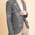 Rönner Scarlet Blazer | Embroidered Italian Wool | Limited Edition | Grey - Rönner - Equiluxe Tack