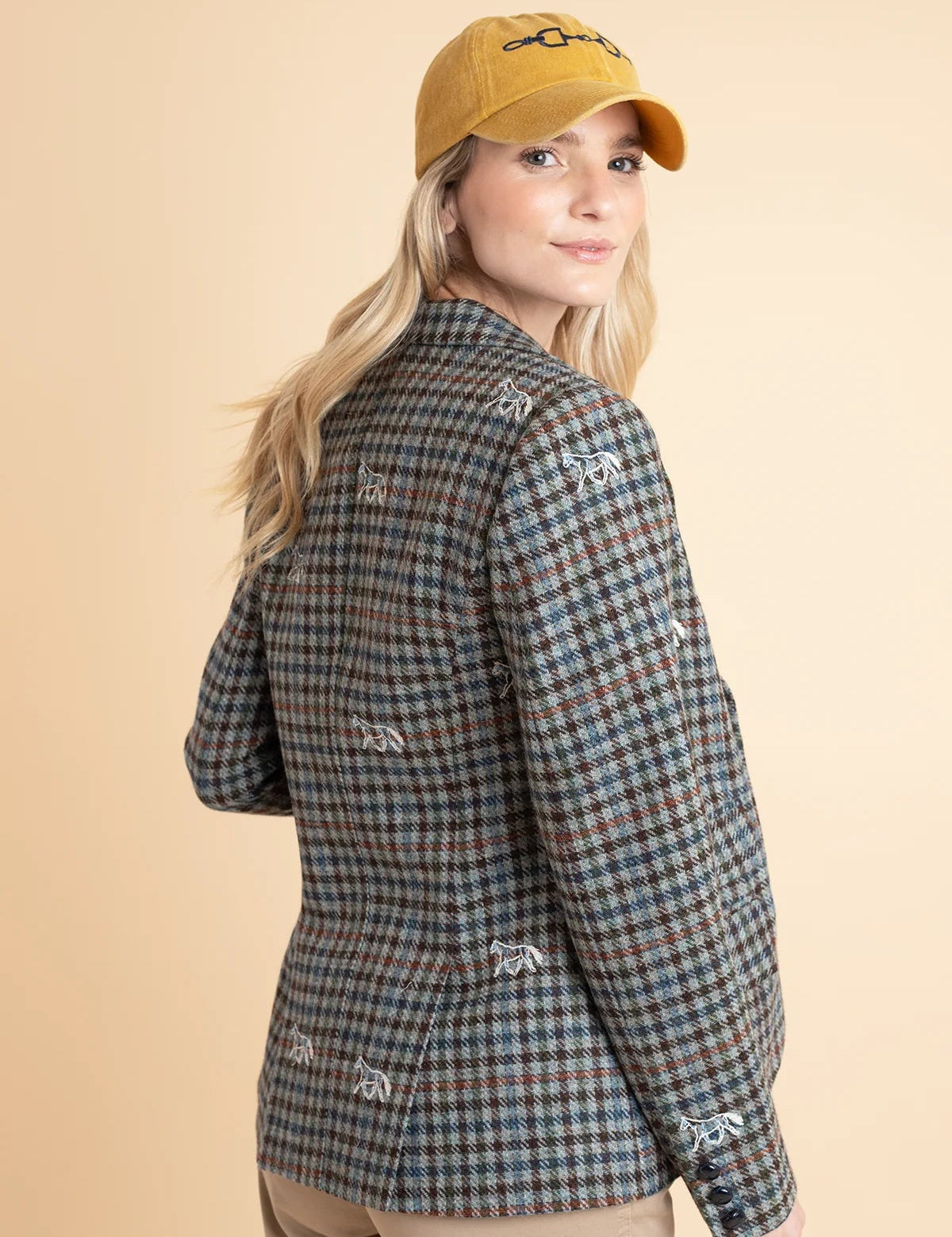 Rönner Scarlet Blazer | Embroidered Italian Wool | Limited Edition | Grey - Rönner - Equiluxe Tack