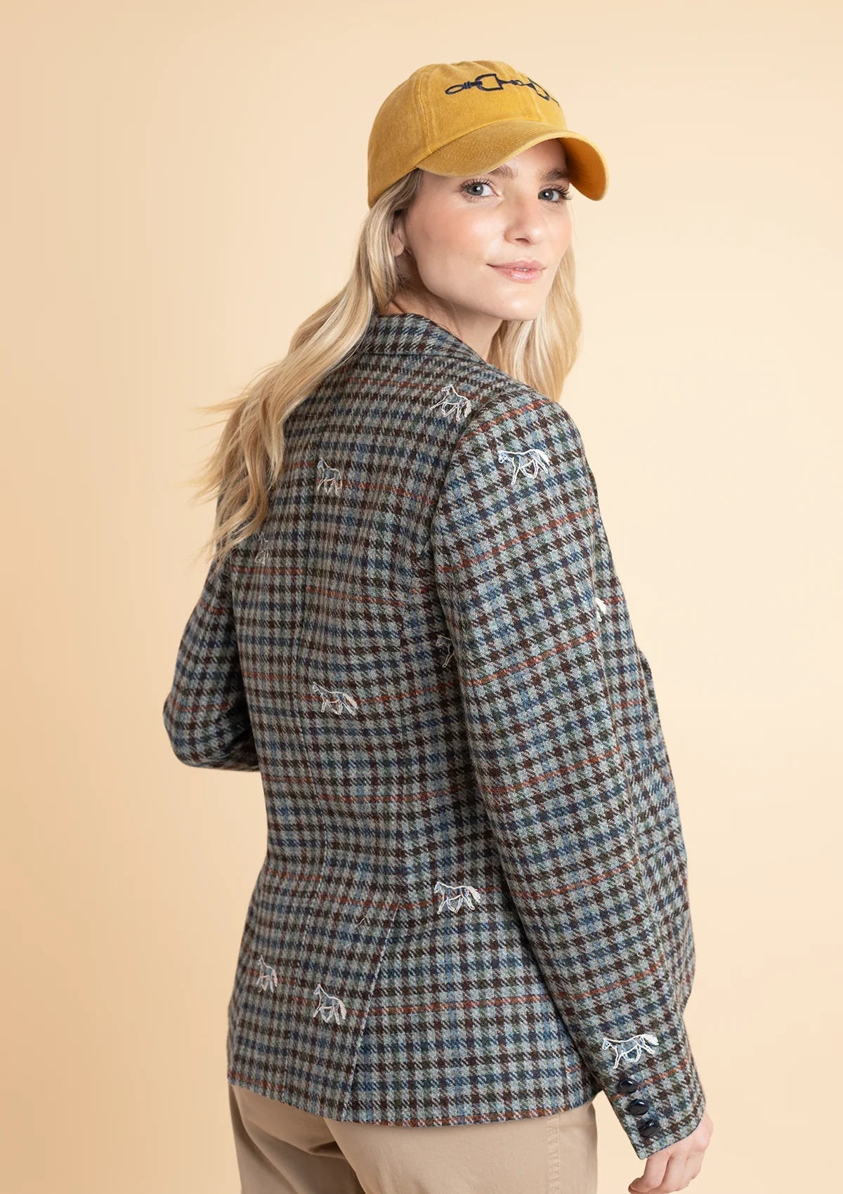 Rönner Scarlet Blazer | Embroidered Italian Wool | Limited Edition | Grey - Rönner - Equiluxe Tack