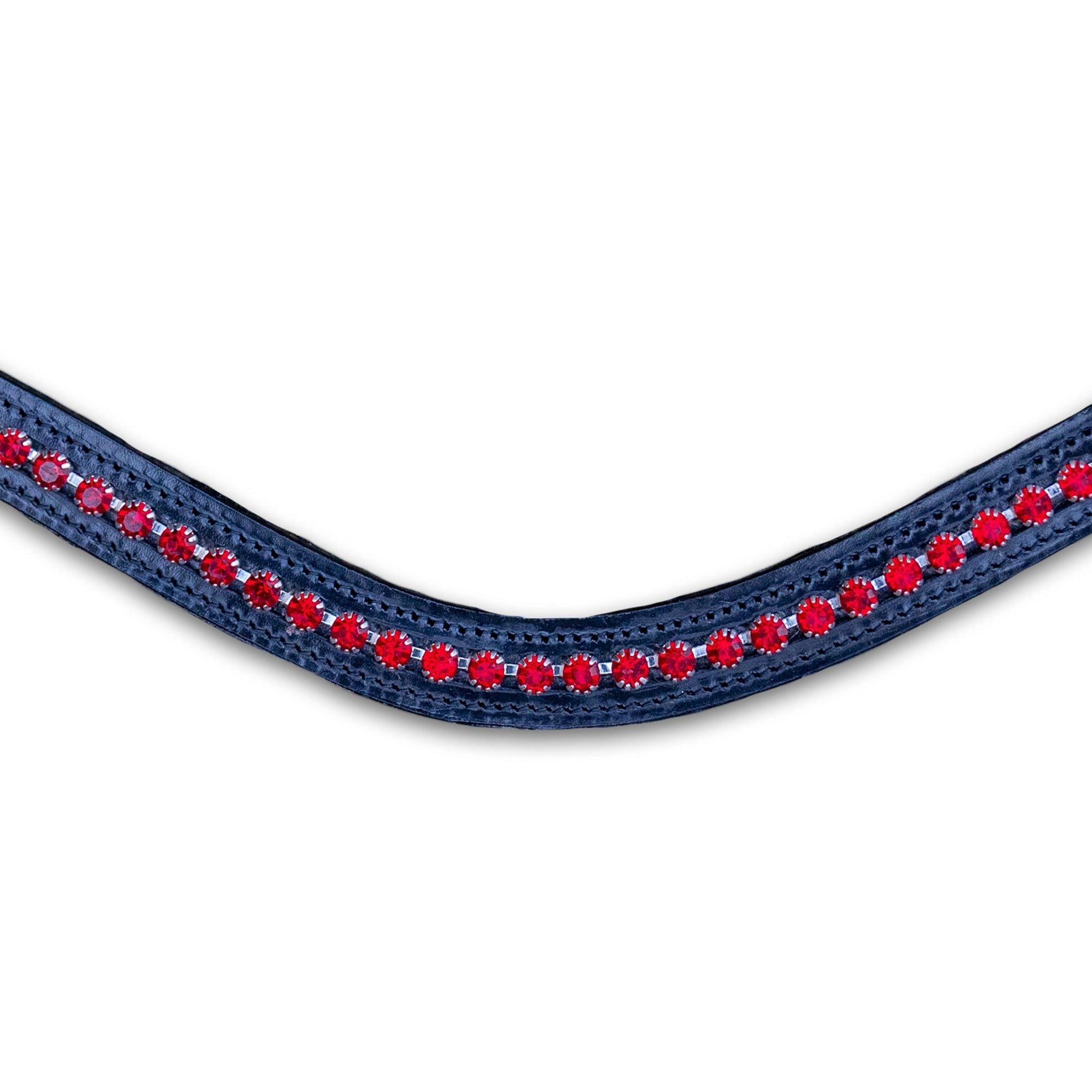 Ruby Red Crystal Browband - Equestroom - Equiluxe Tack