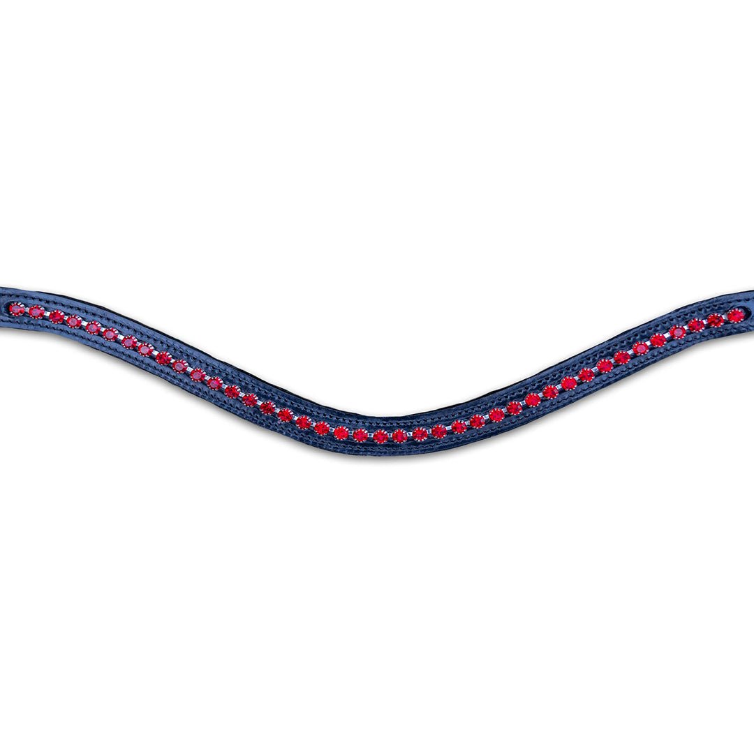 Ruby Red Crystal Browband - Equestroom - Equiluxe Tack