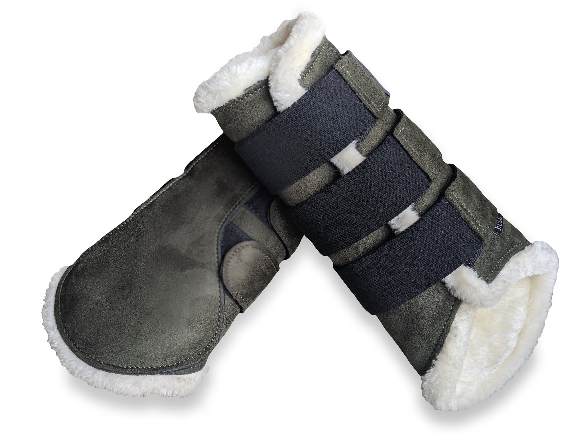 Sage Green Suede Brushing Boots - Equestroom - Equiluxe Tack