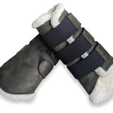 Sage Green Suede Brushing Boots - Equestroom - Equiluxe Tack