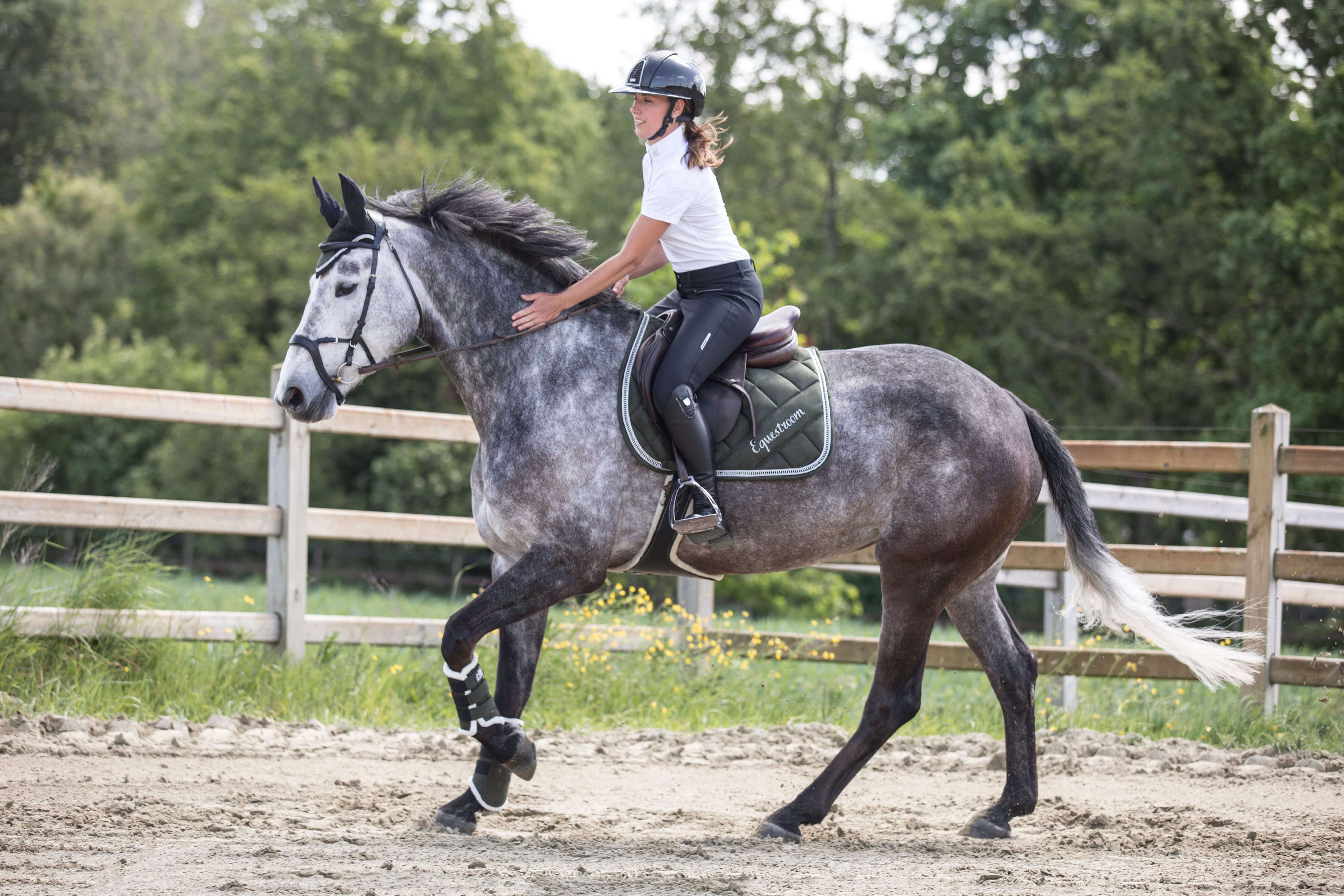 Sage Green Suede Brushing Boots - Equestroom - Equiluxe Tack