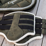 Sage Green Suede Brushing Boots - Equestroom - Equiluxe Tack