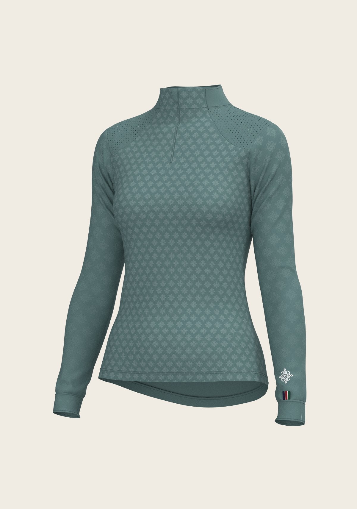 Sage/Teal Sport Sun Shirt - Espoir Equestrian - Equiluxe Tack