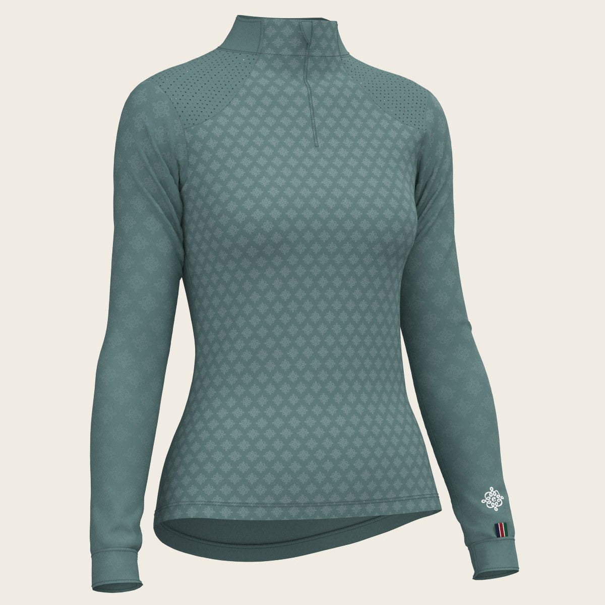 Sage/Teal Sport Sun Shirt - Espoir Equestrian - Equiluxe Tack