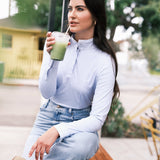 Hannah Childs Shelby Ruffle Long Sleeve Show Shirt 2.0