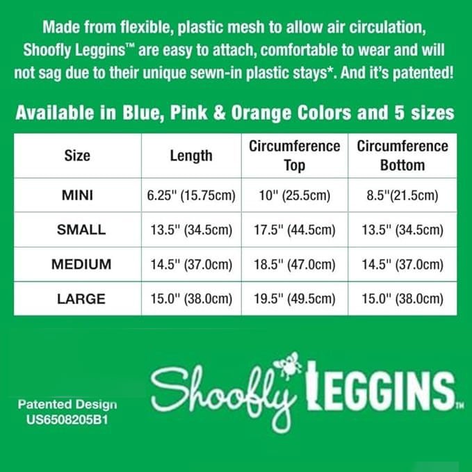 Shoofly Leggins Fine Mesh Fly Boots for Horses, 4 Pack - Jeffers - Equiluxe Tack