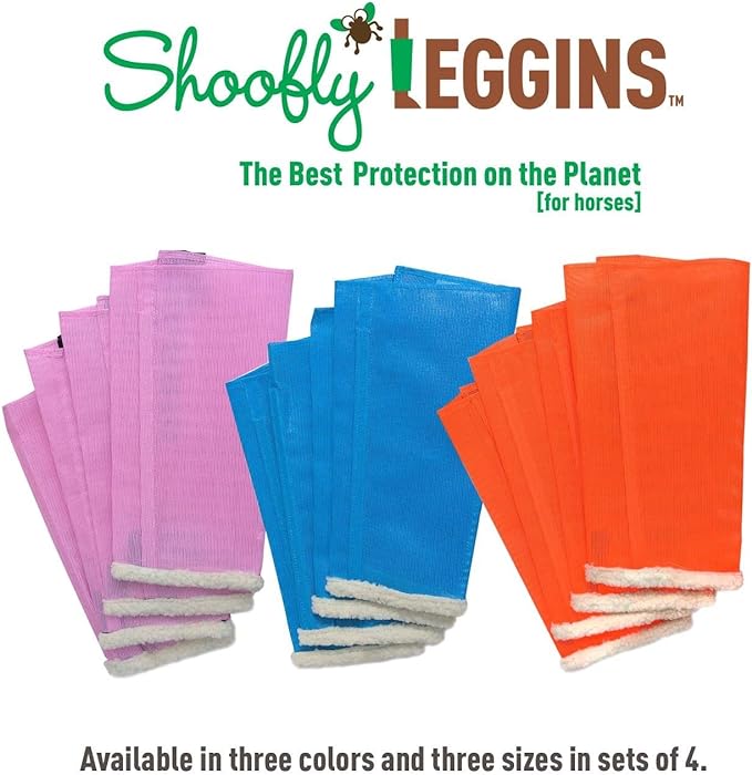 Shoofly Leggins Fine Mesh Fly Boots for Horses, 4 Pack - Jeffers - Equiluxe Tack