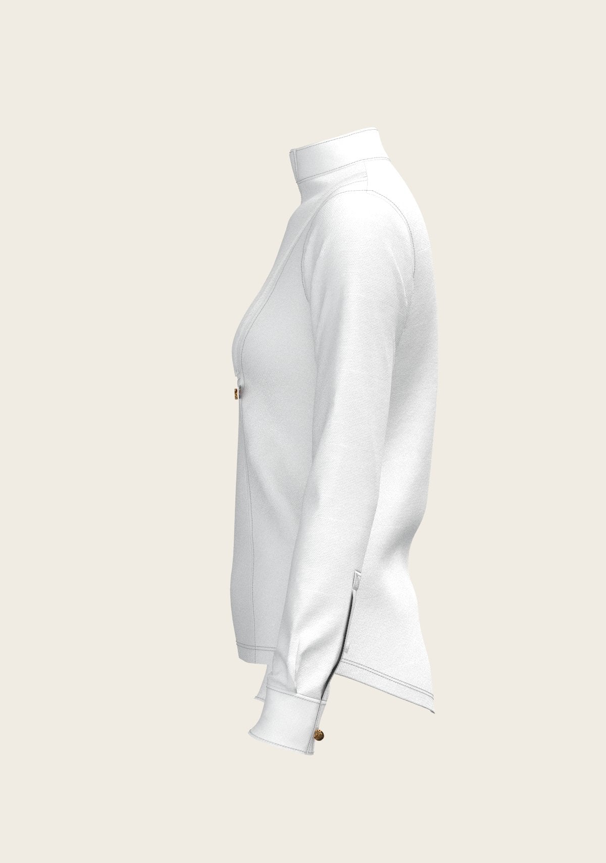 Short Pleated Long Sleeve Show Shirt - Espoir Equestrian - Equiluxe Tack