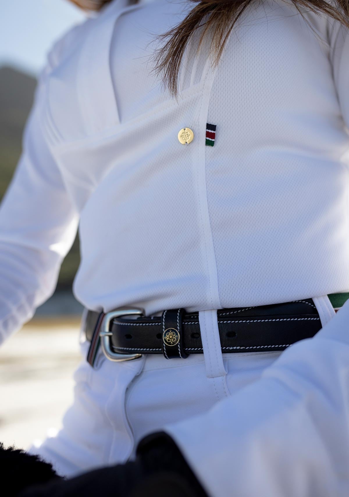 Short Pleated Long Sleeve Show Shirt - Espoir Equestrian - Equiluxe Tack