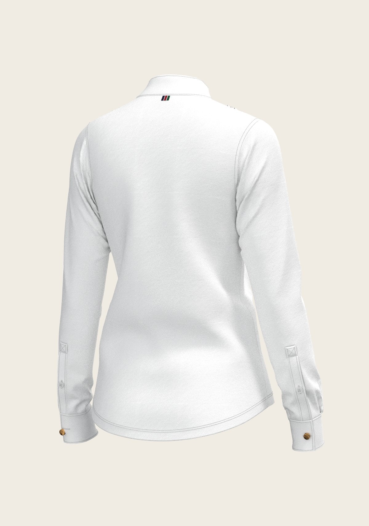 Short Pleated Long Sleeve Show Shirt - Espoir Equestrian - Equiluxe Tack