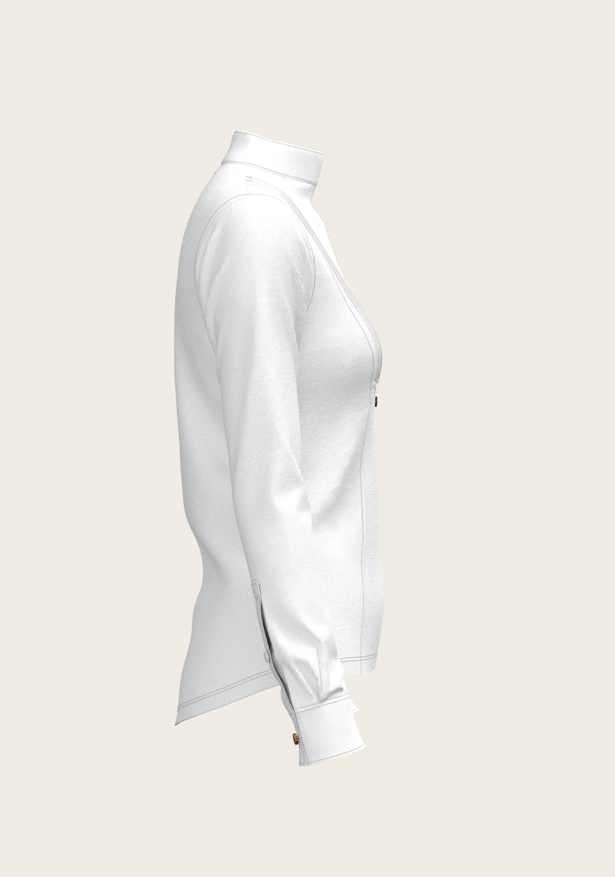 Short Pleated Long Sleeve Show Shirt - Espoir Equestrian - Equiluxe Tack