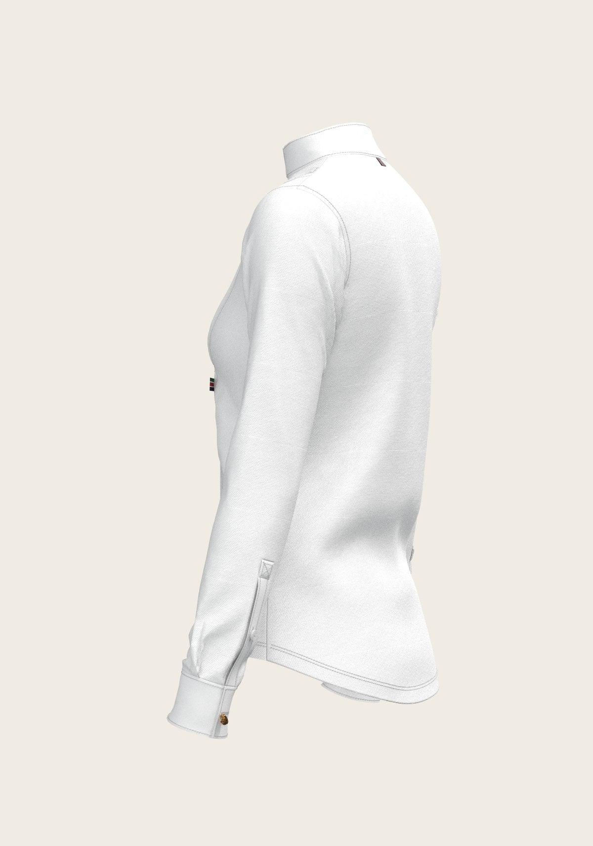 Short Pleated Long Sleeve Show Shirt - Espoir Equestrian - Equiluxe Tack