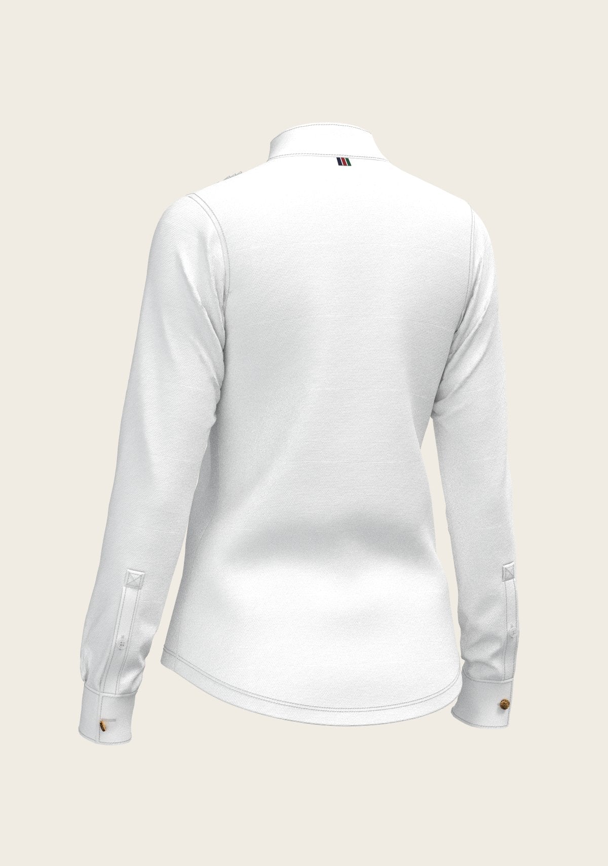 Short Pleated Long Sleeve Show Shirt - Espoir Equestrian - Equiluxe Tack