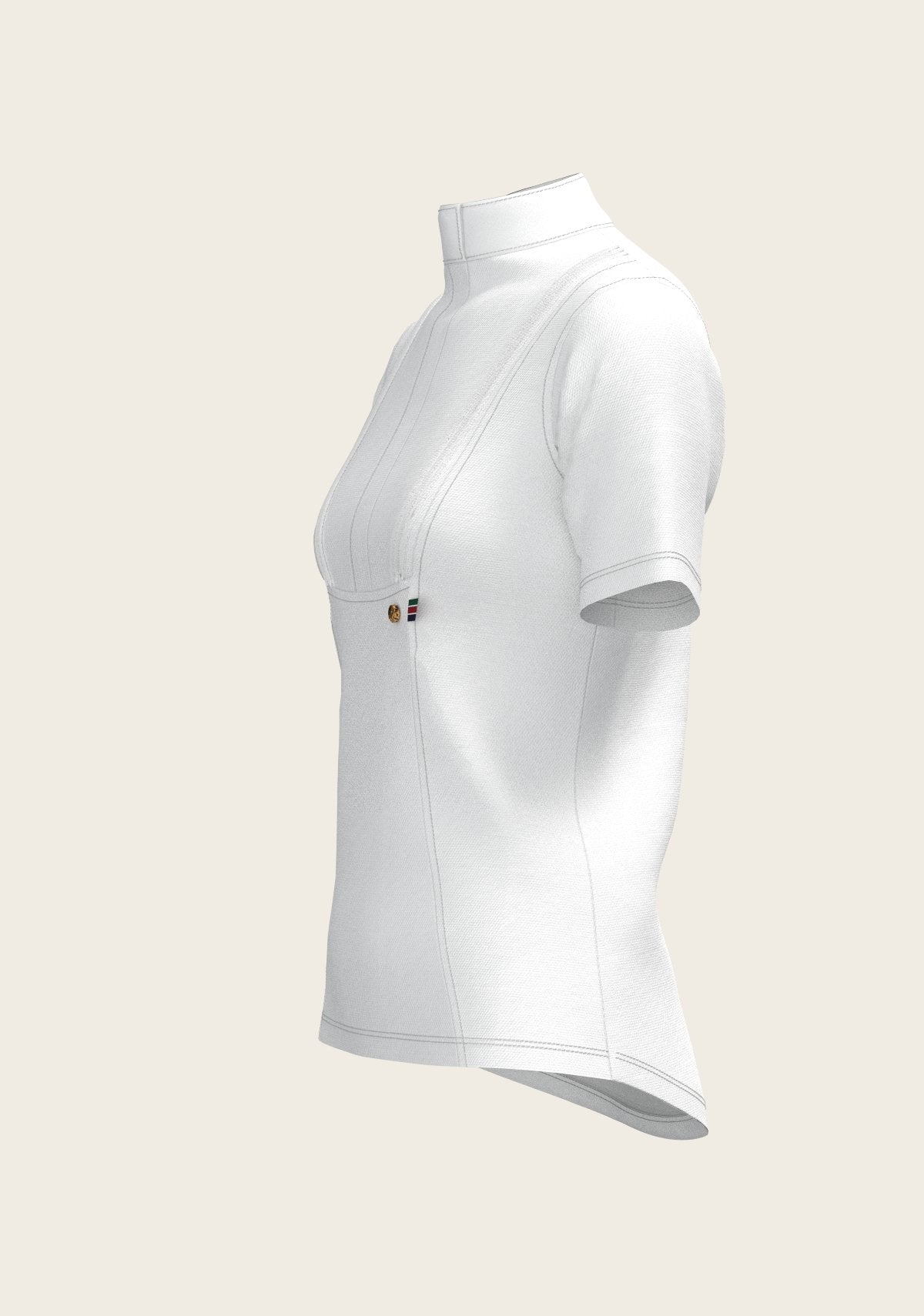 Short Pleated Short Sleeve Show Shirt - Espoir Equestrian - Equiluxe Tack