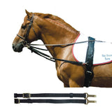 Side Rein with Elastic - Black - Equiluxe Tack - Equiluxe Tack